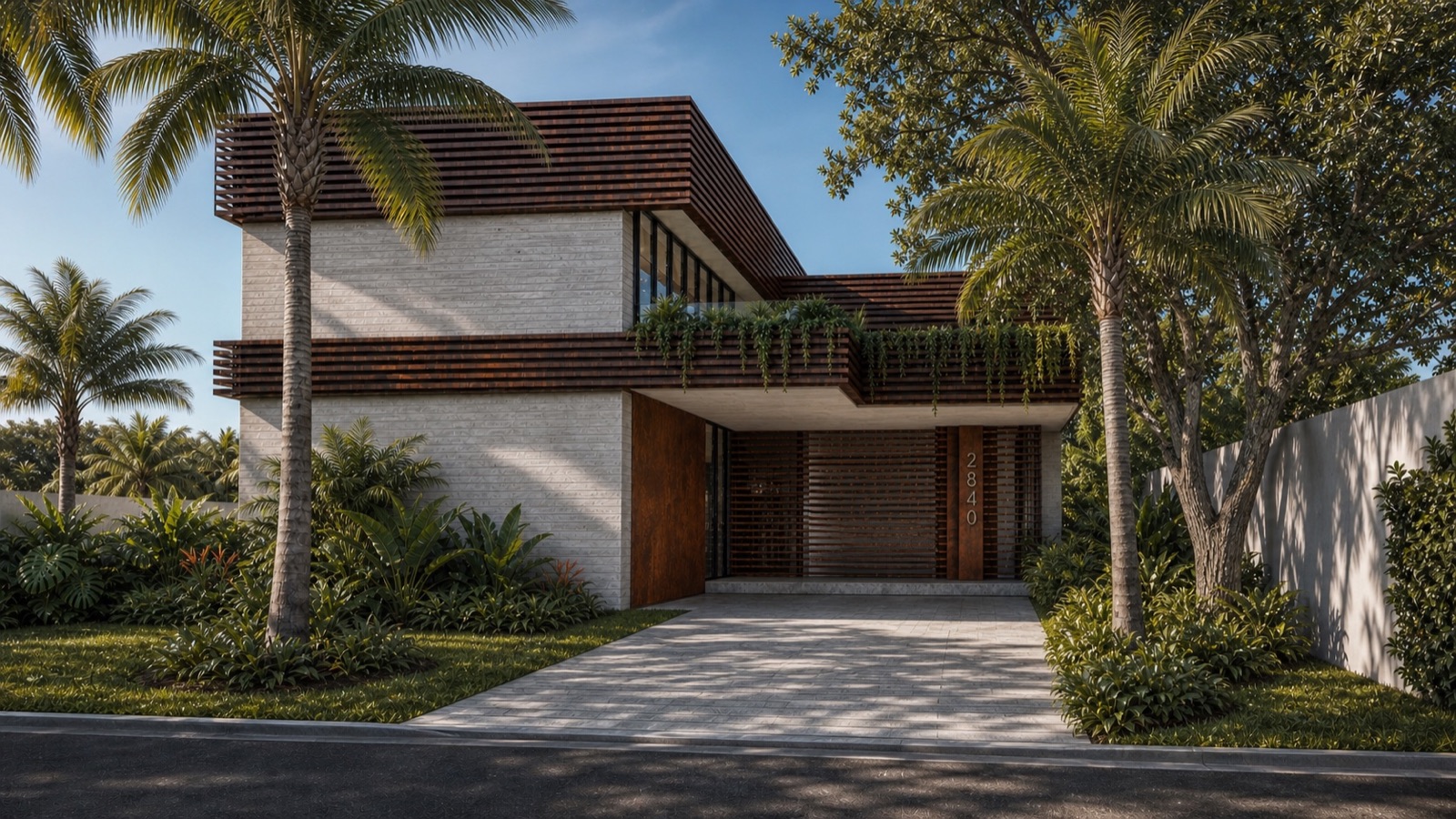 Abaco House, architectural visualization of the residence