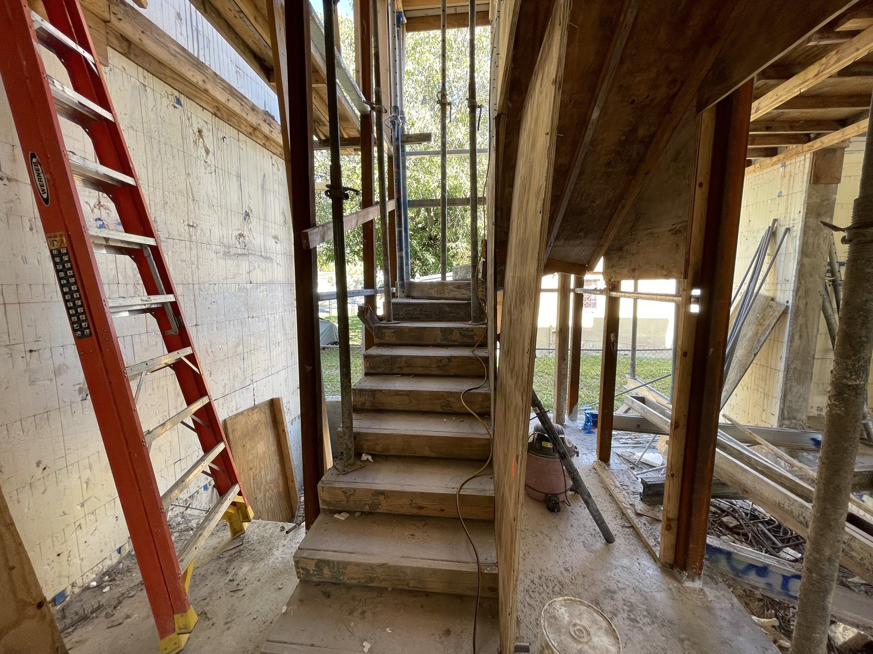 Central stair · Construction record